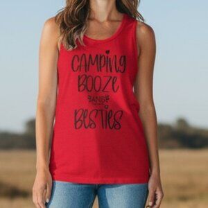 "Camping Booze & Besties" Graphic Tank